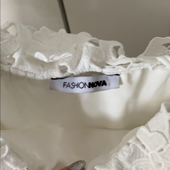 White pant romper - Picture 3 of 3